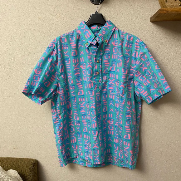 chubbies Other - CHUBBIES The Nutter bright fluorescent 80’s style short sleeve pop over shirt